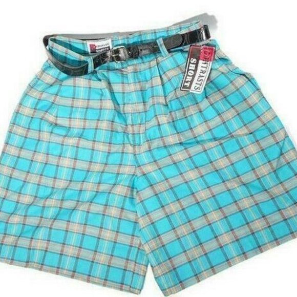 Contrasts by Hartwell Shorts Pants - VTG High Waist Shorts Madras Bermuda Plaid Mom 11